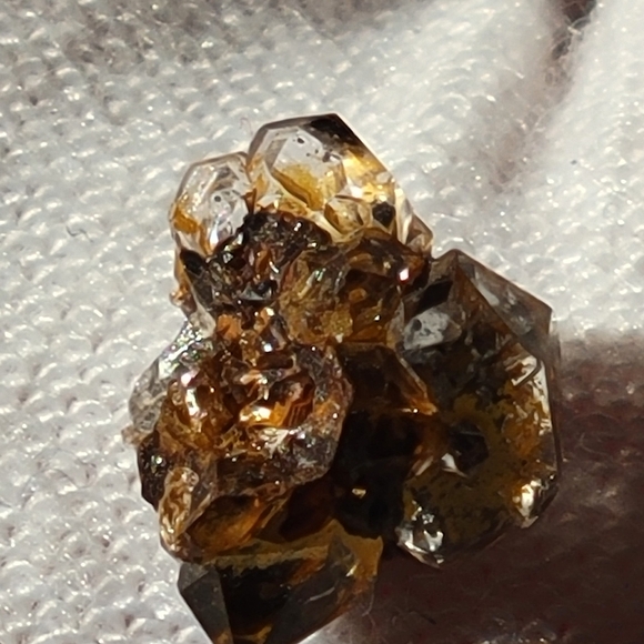 1.55ctw Rare Herkimer Diamond Crystal Cluster Mineral Specimen Rough - Picture 6 of 9